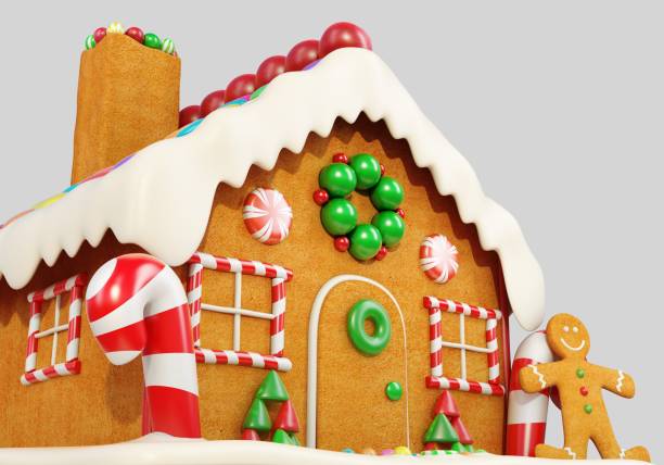 istock Ginger Bread House Perspective view - Stock image 1059269054