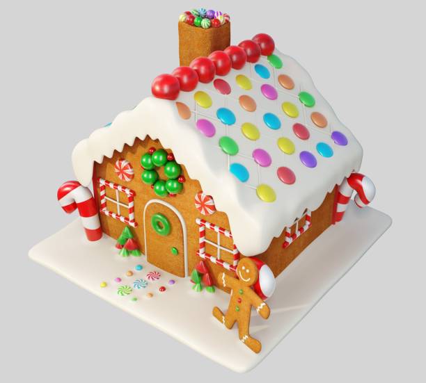 istock Ginger Bread House Perspective view - Stock image 1059269084