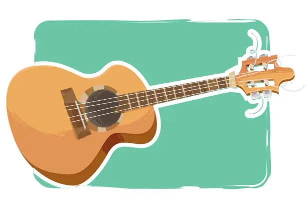 Vector illustration of The cavaquinho (samba)