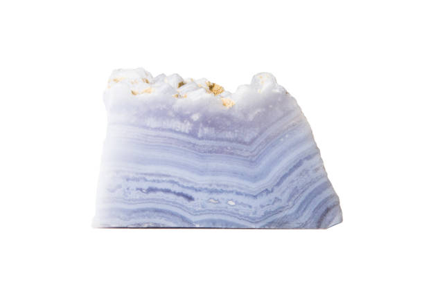 Semi-precious stones and minerals on a white background