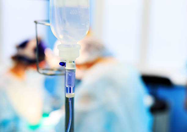 istock Medical drop counter in the operating room. closeup view 1059277462