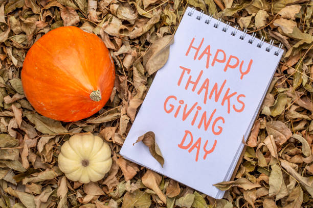 istock Happy Thanksgiving day in art sketchbook 1059280686