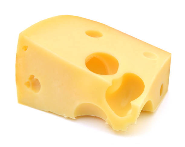 istock piece of cheese isolated on a white background 1059282928