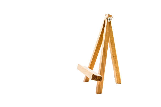 istock Wooden easel on white background 1059285980