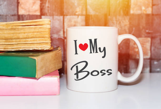 istock i love my boss on coffee cup concept 1059286080