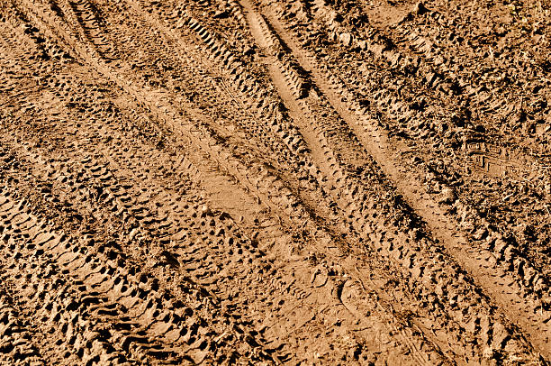 istock Mountain Bike Tracks in the Mud 105928888