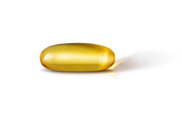 omega-3-pille - fish oil cooking oil capsule herbal medicine stock-fotos und bilder