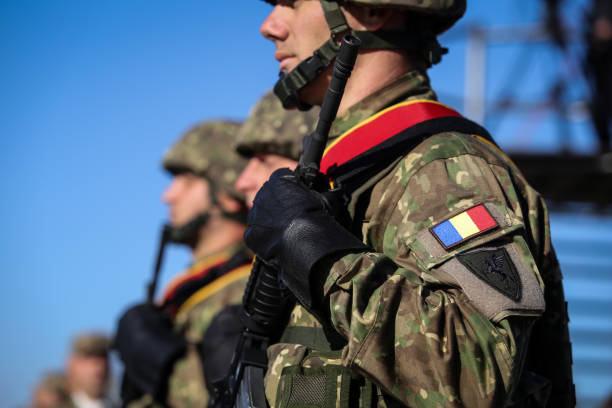 Romanian special forces soldiers Bucharest, Romania - October 25, 2018: Romanian special forces soldiers during the Romanian army national day nato stock pictures, royalty-free photos & images