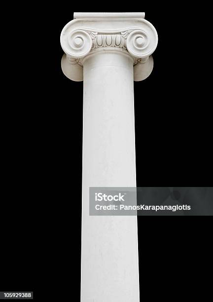 Jónico De Columna De Un Antiguo Como Templo Griego Foto de stock y más banco de imágenes de Arqueología - Arqueología, Arquitectura, Color - Tipo de imagen