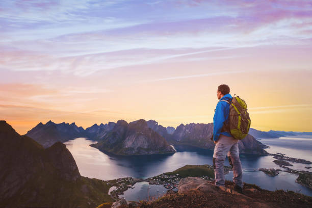 istock Hiking in Lofoten, Reine. 1059295694