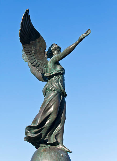istock Statue of victory at Rhodes, Greece 105929604