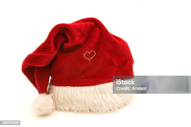 Sombrero De Santa Clause Foto de stock y más banco de imágenes de Gorra - Gorra, Accesorio personal, Blanco - Color