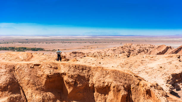 istock Landscape in Atacama desert, Chile. Copy space for text. 1059300052