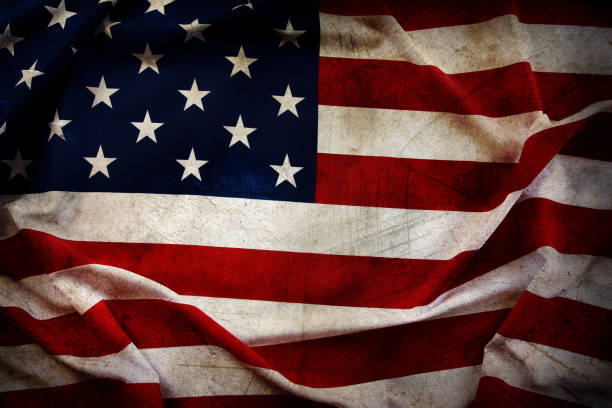 istock Grunge American flag 1059300236