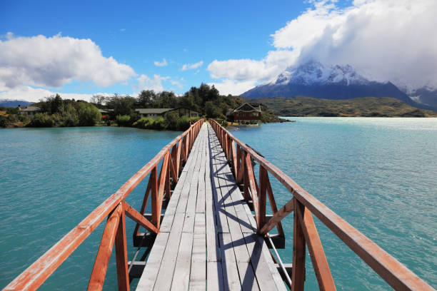 istock Easy Bridge connects the island and the shore 1059302560