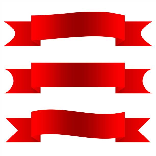 istock Set of three ribbon banners. Sign blank for advertising text, promotion or web. 1059304604