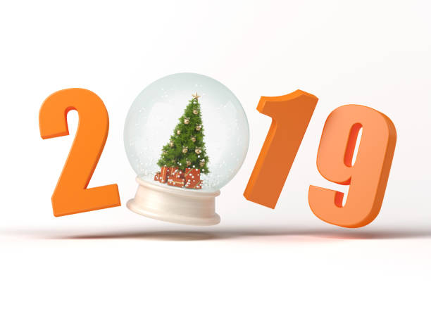 istock 2019 numbers with snow ball 3D illustration 1059309728