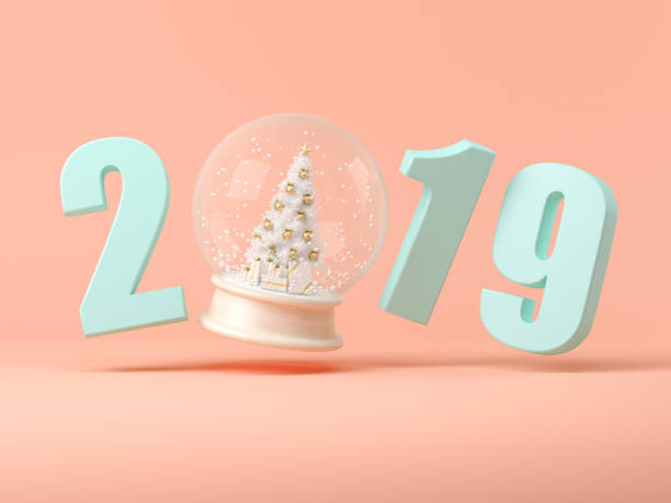 istock 2019 numbers with snow ball 3D illustration 1059309740