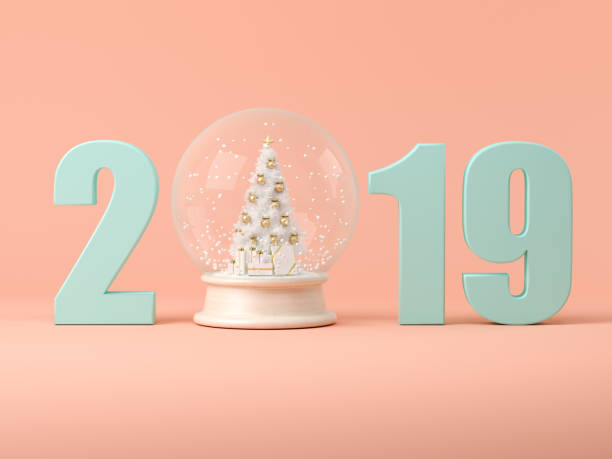 istock 2019 numbers with snow ball 3D illustration 1059309744