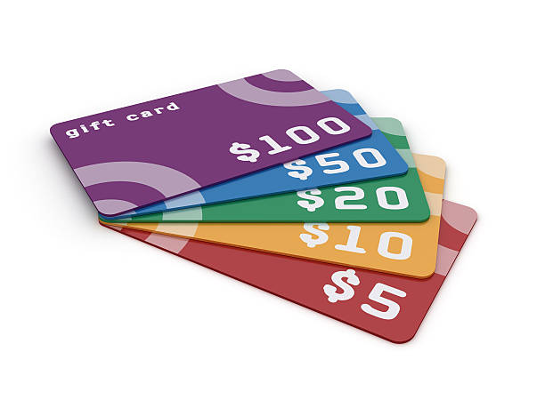 Gift cards. stock photo