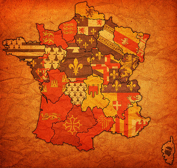administrative map of france