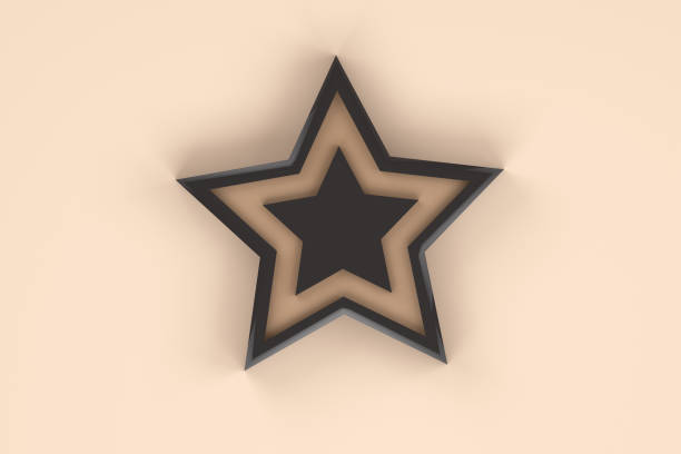 istock Minimal Christmas Concept, Star Shape Ornament 1059329406