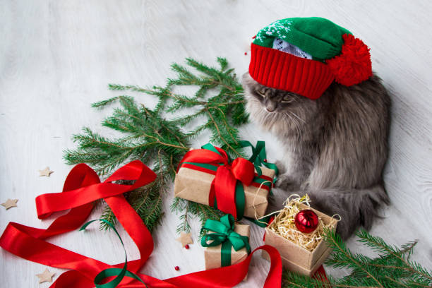 istock Christmas gifts in festive background 1059341806