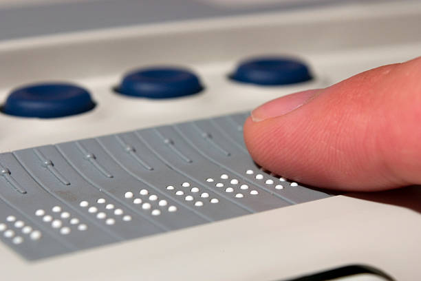 Braille reader A braille device for blind computer users assistive technology photos stock pictures, royalty-free photos & images