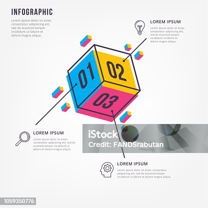 istock Minimal 3D infographic 1059350776