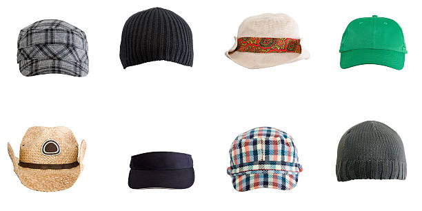 varias rígidos - baseball cap hat multiple image color image fotografías e imágenes de stock