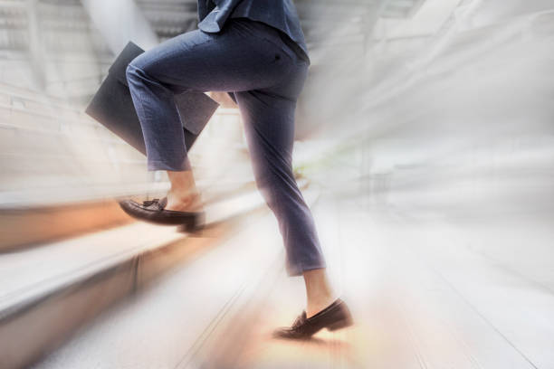 istock Businessman concept running forward to his goal 1059359542