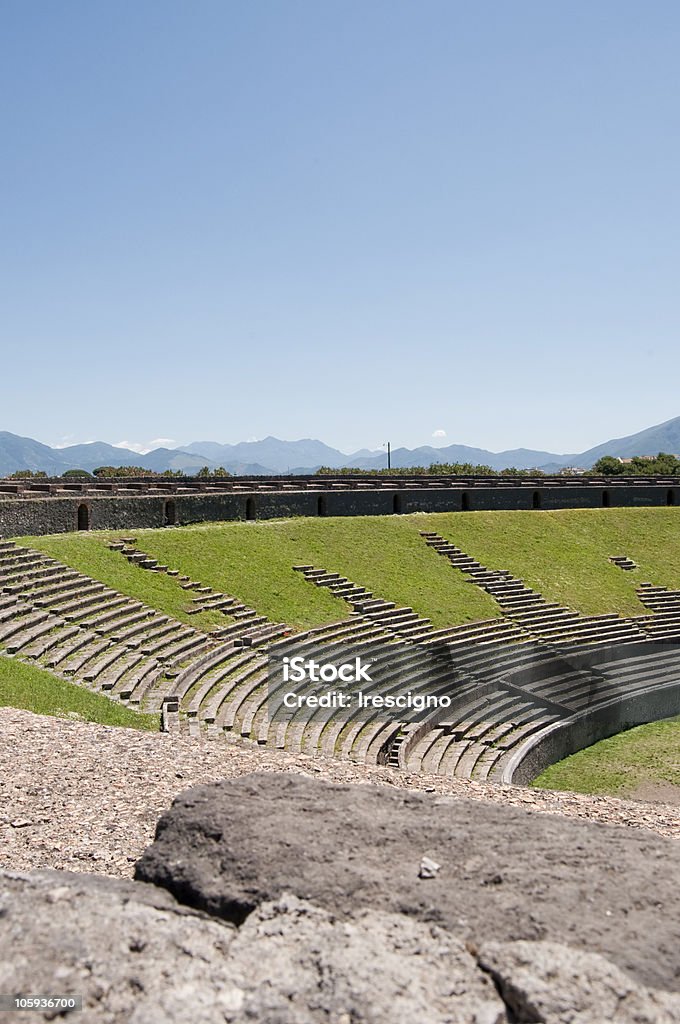 Anfiteatro-Pompei - Foto stock royalty-free di Ambientazione esterna