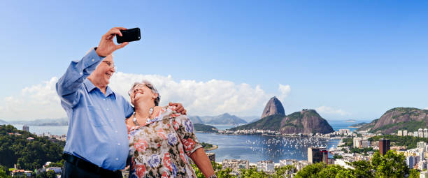 istock Senior couple at Copacabana 1059386574