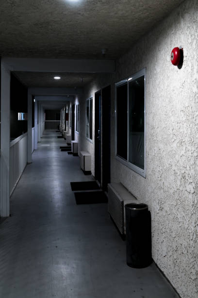 istock hotel hall doors 1059387718