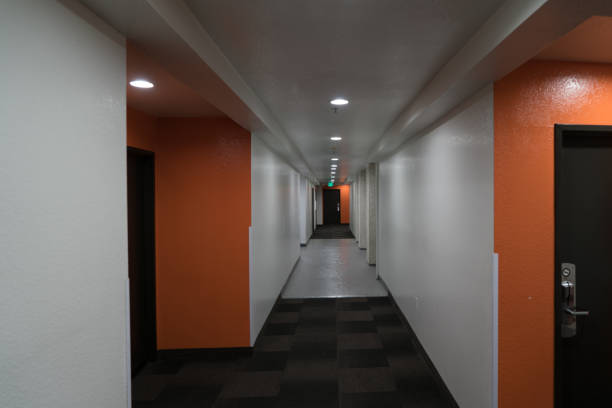 istock hotel hall doors 1059387726