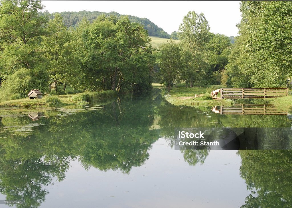 Ländliche Landschaft in der Champagne, Frankreich - Lizenzfrei Agrarbetrieb Stock-Foto