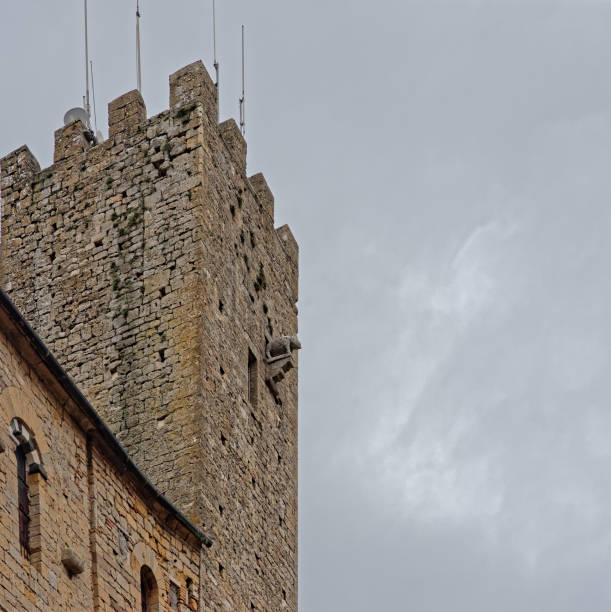 very nice view of volterra a medieval village in tuscany