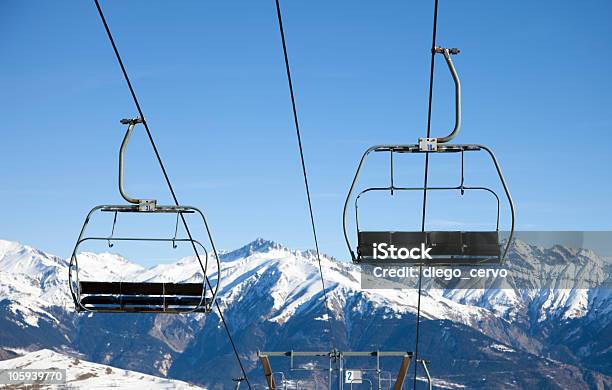 Chair Lift Stock Photo - Download Image Now - Ski Lift, No People, Front View