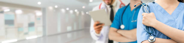 istock Doctor working in hospital with other doctors. 1059417096