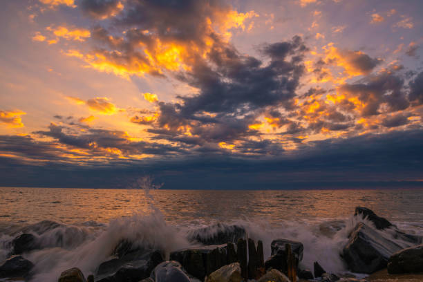 Clouds like rocks in the sky