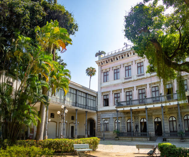 catete 궁전, 이전 대통령 궁전 지금 주택 공화국 박물관-리오 데 자네이, 브라질 - flamengo 뉴스 사진 이미지
