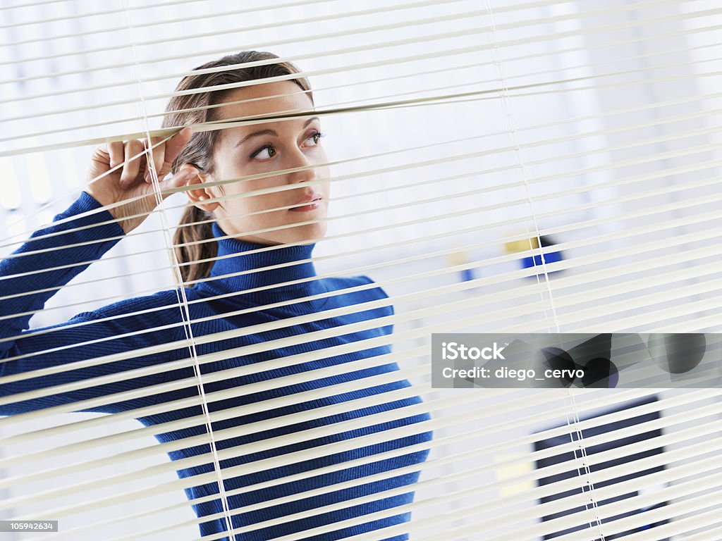 Jalousie - Lizenzfrei Blick durchs Fenster Stock-Foto