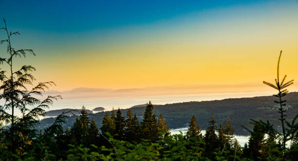 istock The amazing sunset over the Schelt Inlet 1059430458