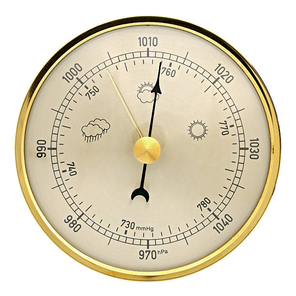 Barometer Barometer on a white background barometer stock pictures, royalty-free photos & images