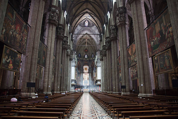 istock Interior View of Milan Cathedral 105944192