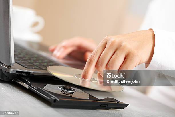 Woman Hand With Cd Stock Photo - Download Image Now - CD-ROM, Compact Disc, Computer