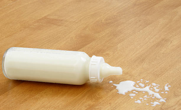 Spilled Milk stock photo