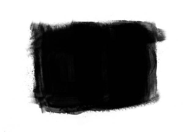 istock Black color graphic patches graphic brush strokes design effect element for background 1059449290