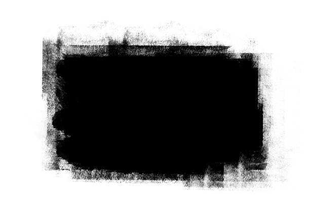 istock Black color graphic patches graphic brush strokes design effect element for background 1059449300