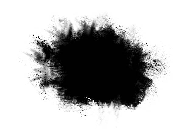 istock Black color graphic patches graphic brush strokes design effect element for background 1059449352